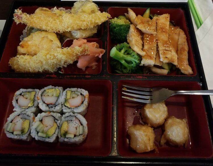 Sushi Baba - This is the Hot Bento Box menu. Come and try one for