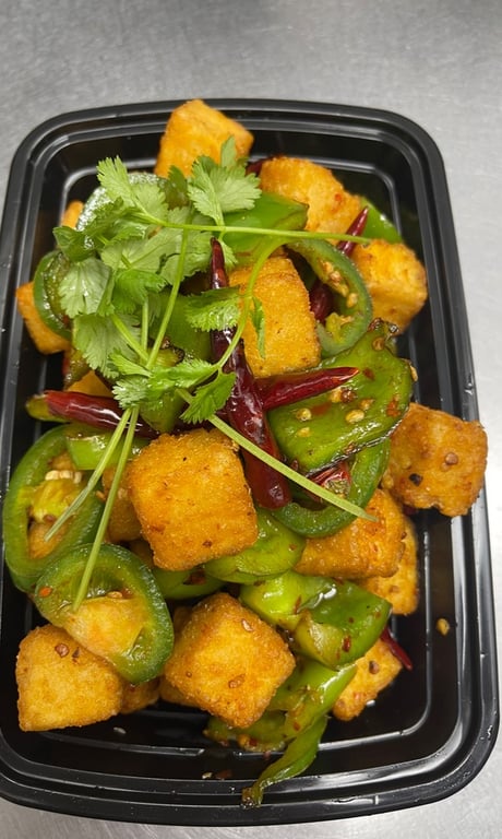 Spicy Three Pepper Tofu 三椒豆腐