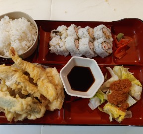 Tempura and Sushi Roll