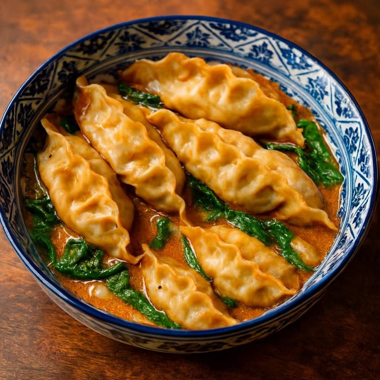 12a. Pan Fried Chicken Dumplings (8)