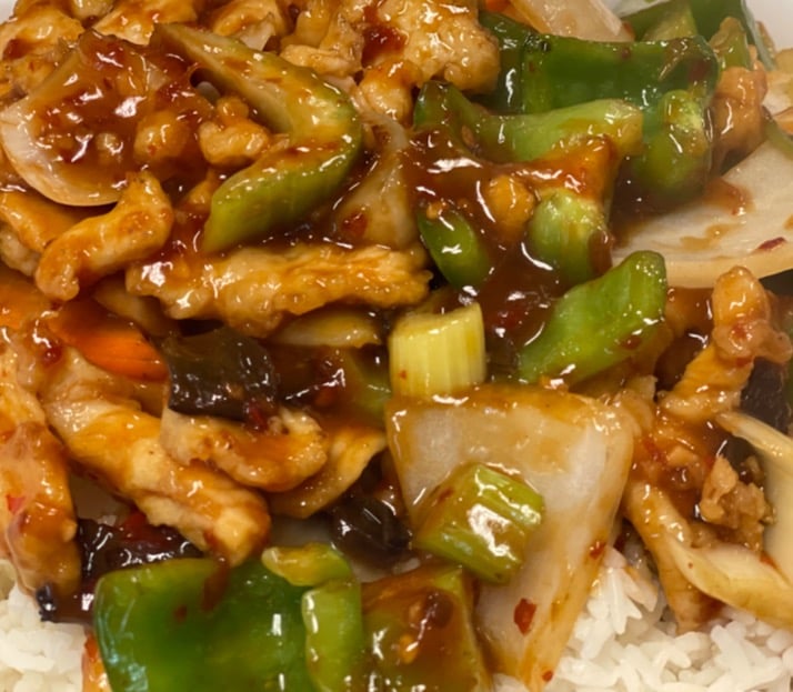 Mongolian Chicken w/ Rice Image