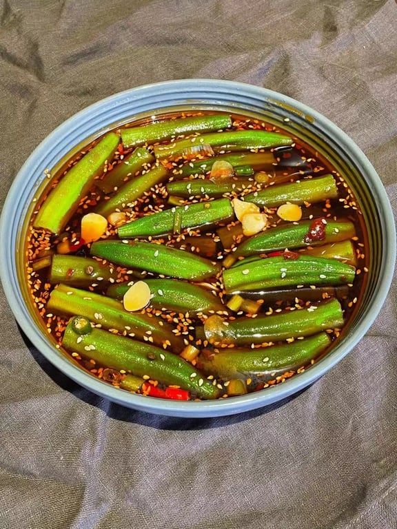 捞汁秋葵 Lao Zhi Okra