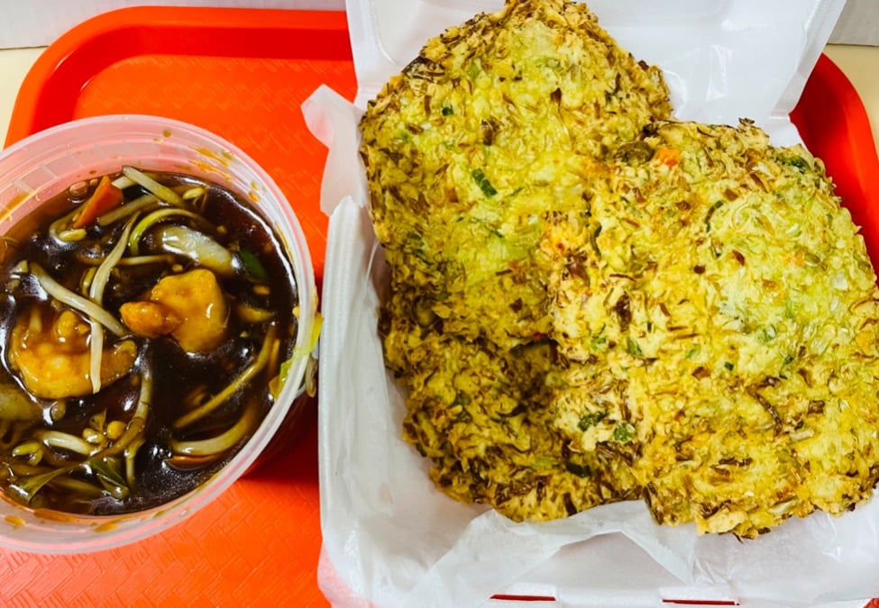 107. Shrimp Egg Foo Young