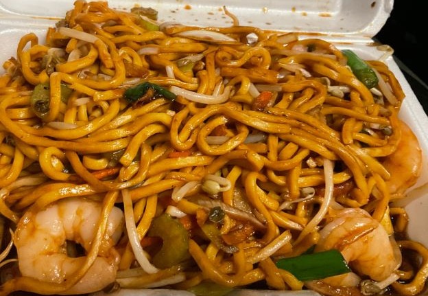 LN20. Shrimp Lo Mein 虾捞面