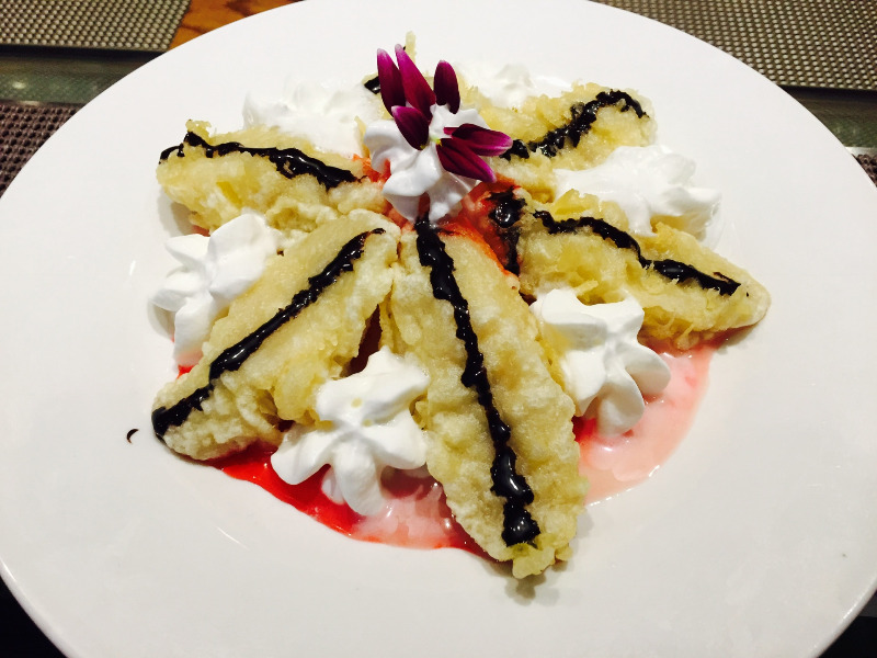 Fried Banana with Ice Cream