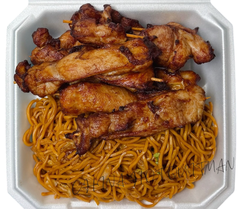 Big Plate Special Chicken Sticks (8) + Lo Mein