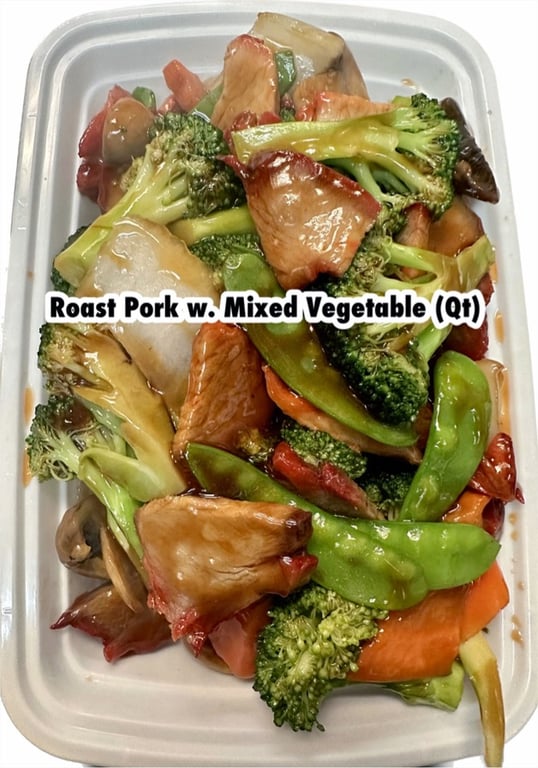 I2. 杂菜叉烧 Roast Pork w. Mixed Vegetable
