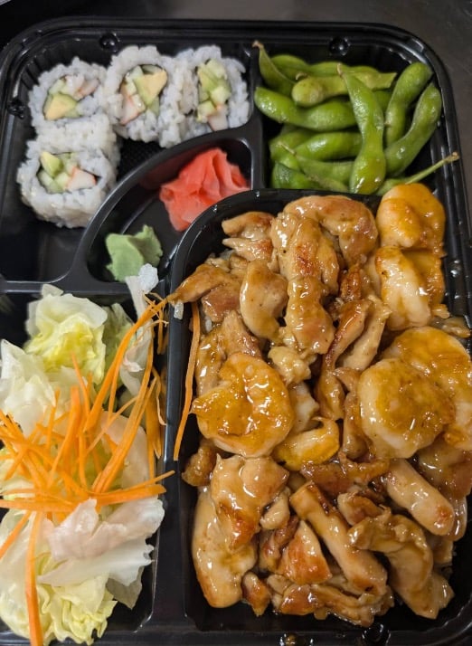 Teriyaki Chicken & Shrimp Bento Box