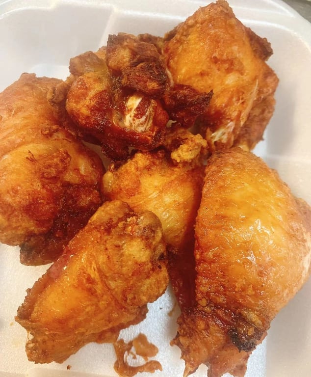 A-8. Fried Chicken Wings (6 pieces)
