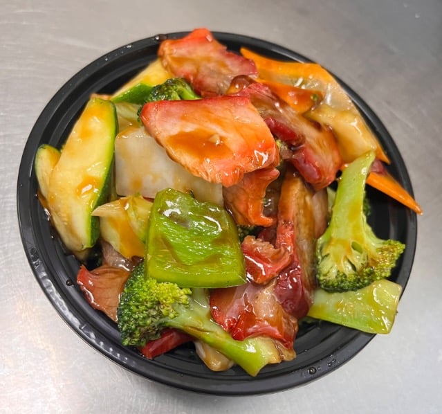 Roast Pork w. Mixed Vegs