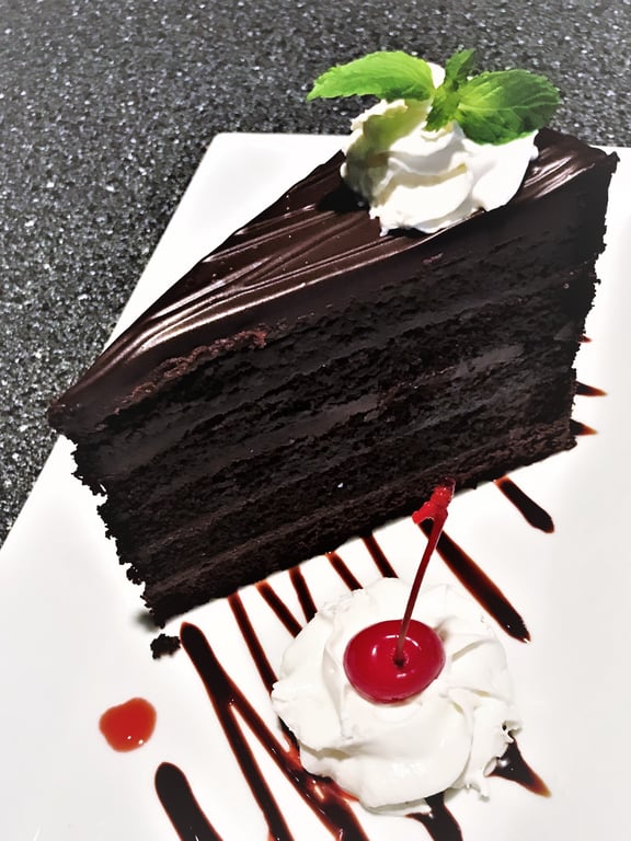 Chocolate Tower Truffle Cake