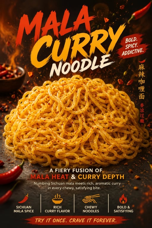 Mala curry noodles 麻辣面