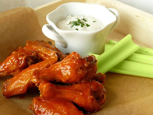 Buffalo Wings w/ Celery Sticks and Bleu Cheese Image