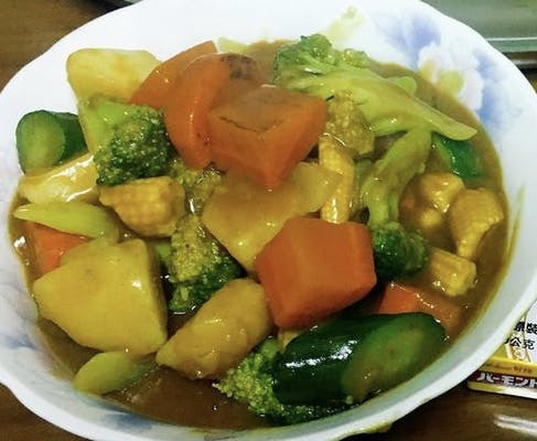 104. 咖喱蔬菜 Mixed Vegetabes w. Curry Sauce