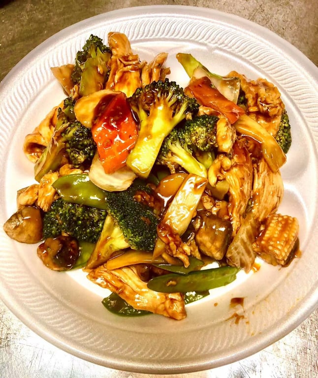 045. 素菜鸡 Chicken w. Vegetables