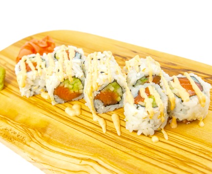 * Spicy Salmon Roll (8 pcs)