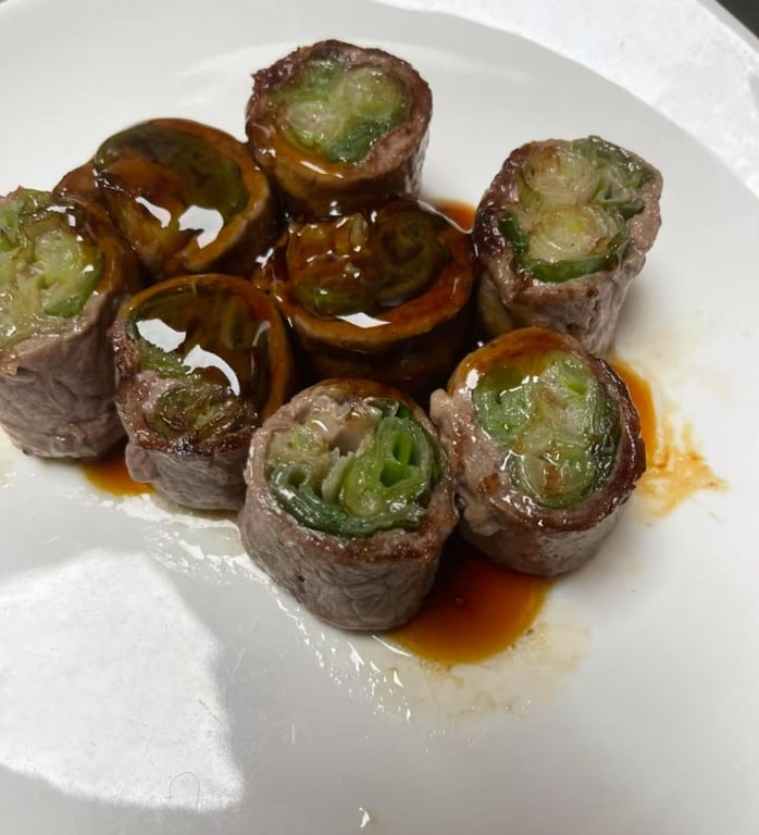 A13. Beef Negimaki Appetizer (8 pcs)