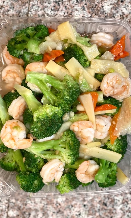 芥兰虾  45. Shrimp w. Broccoli