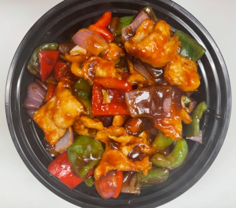 86. Pepper Chicken w. Onions<br>青椒鸡