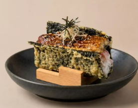 Eel spicy crab sushi taco
