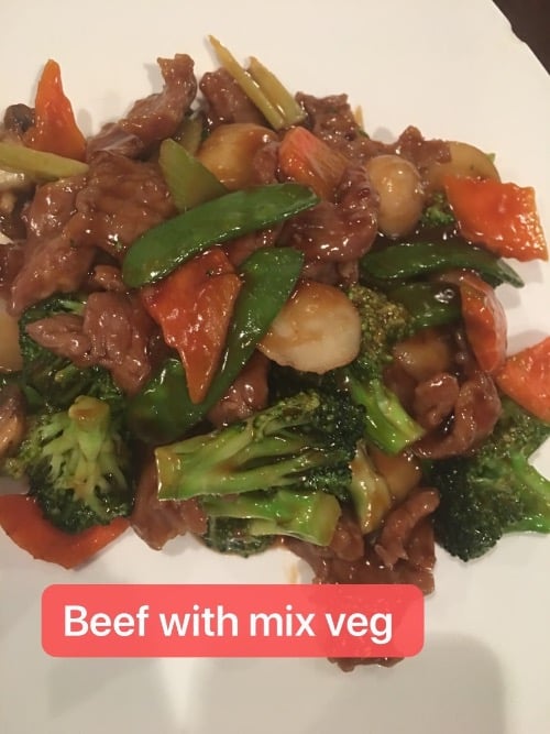 2. Beef with Mixed Vegetable