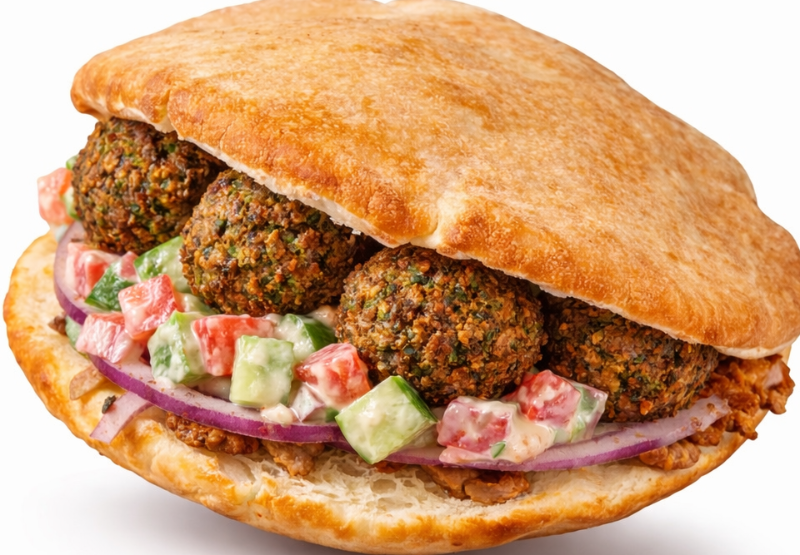 Falafel Stuffed Pita