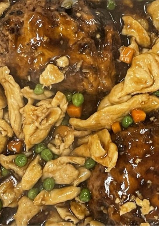 D38. 鸡芙蓉蛋 Chicken Egg Foo Young