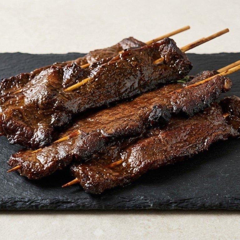 Satay Beef on Sticks (4) 牛串