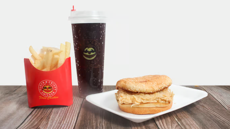 B4. 鱼柳三明治套餐 Fish Filet Sandwich Combo