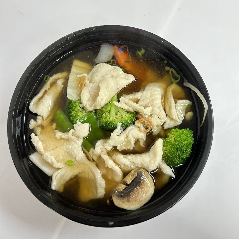 N10. Sliced Chicken Noodles Soup