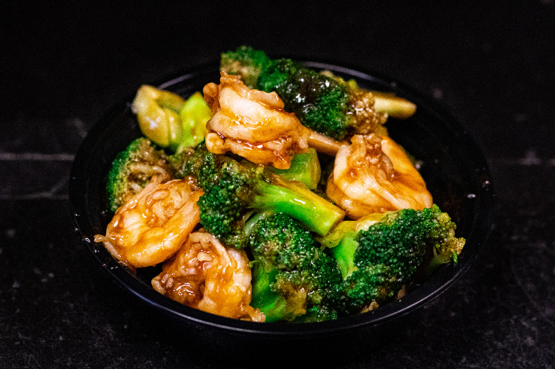 123. 芥蓝虾 Shrimp w. Broccoli