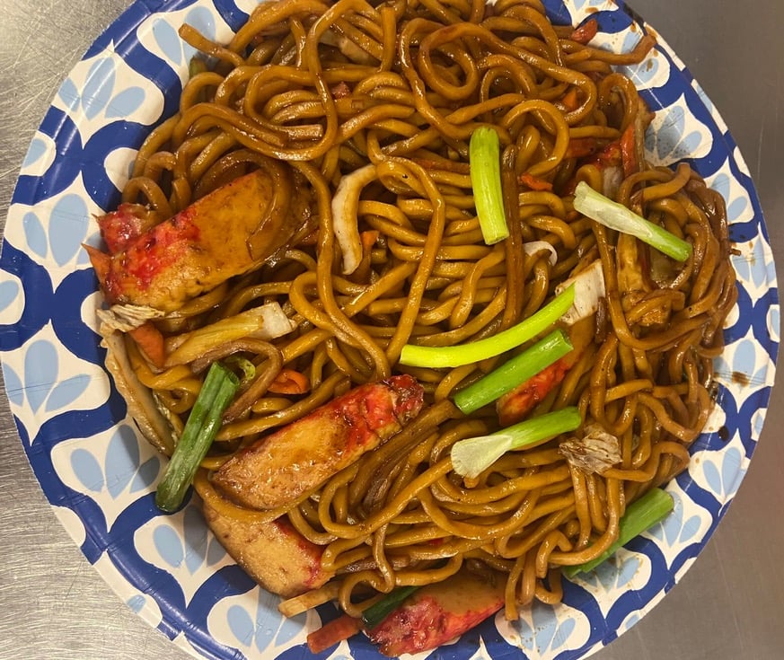 34. 蟹肉捞面<br>Crabmeat Lo Mein