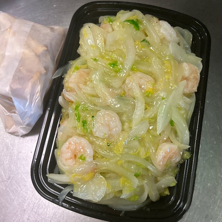 虾炒面<br>37. Shrimp Chow Mein