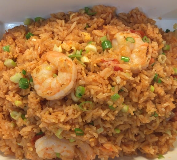 Shrimp Fried Rice w. Tomato Sauce 鲜虾番茄炒饭