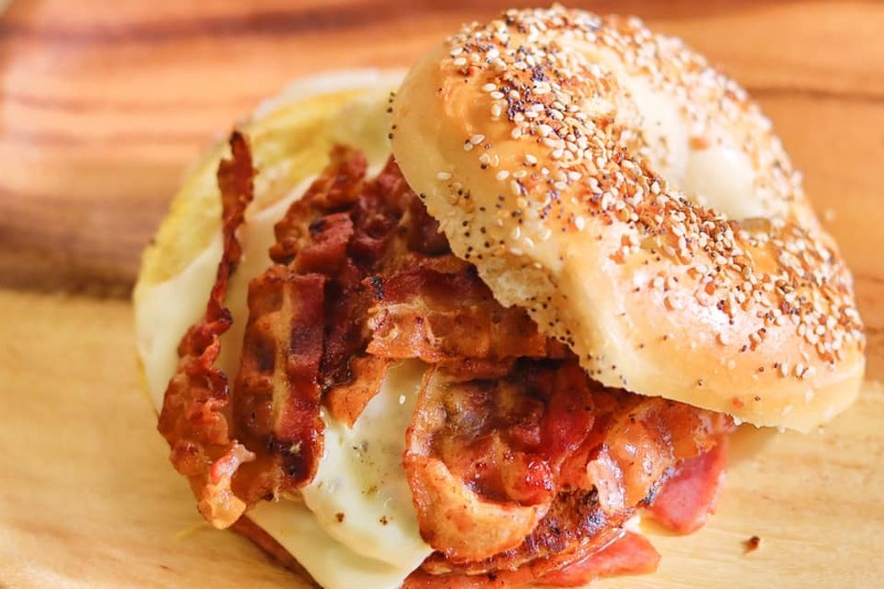 Meat, Egg and Cheese Sandwich