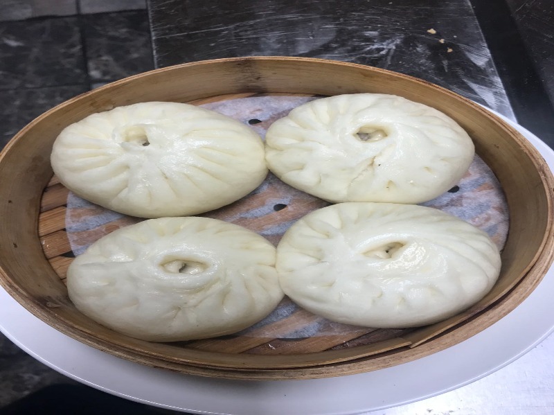 D10. Steamed Red Bean Paste Buns (2)