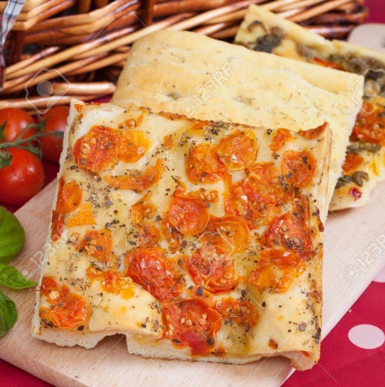 Focaccia Pizza Slice Image