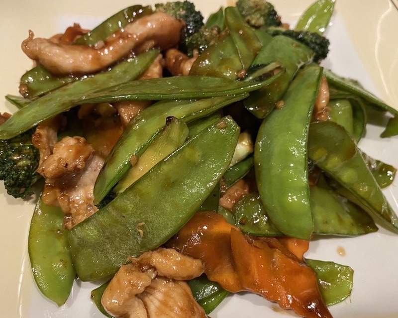 雪豆鸡 53. Chicken with Snow Peas