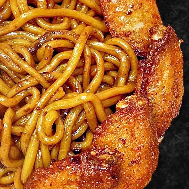 7. Chicken Wing with Noodle