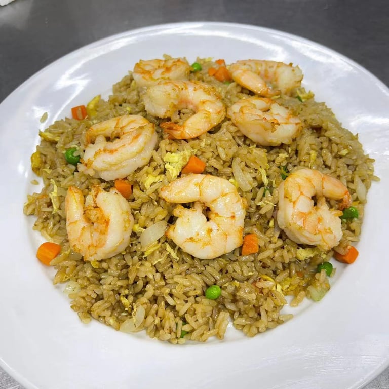 F4. 虾炒饭 <br> 새우 볶음밥 <br> Shrimp Fried Rice