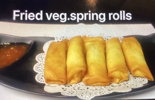 Fried Veg. Spring Roll (5 pcs)