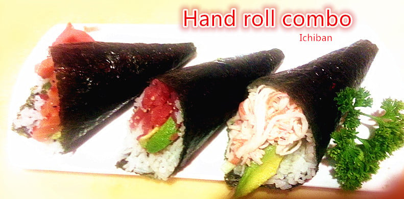 2. Hand Roll Combo (1 pcs each)