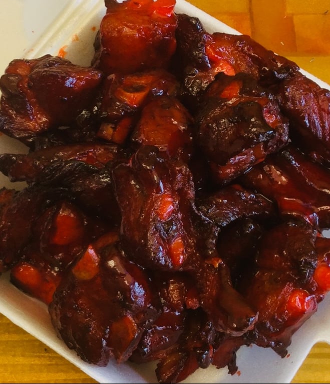Fried Bar-B-Q. Spare Rib Tips 排骨尾