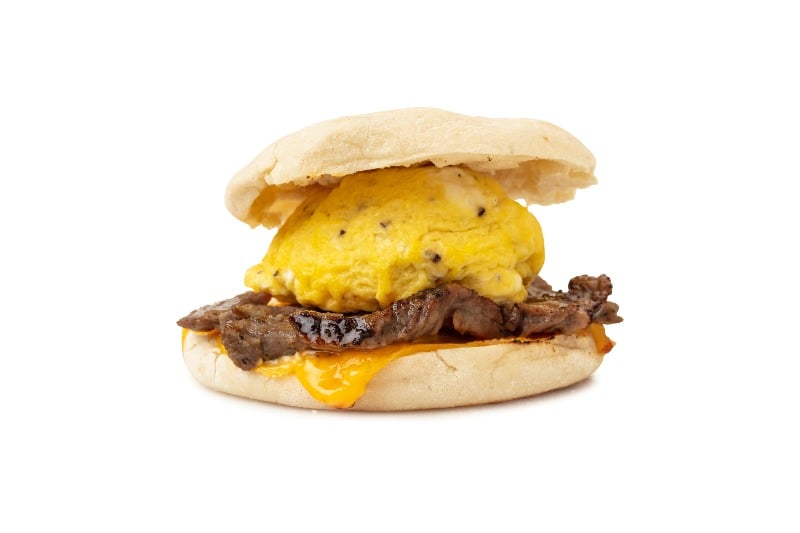 Steak and Egg English Muffin