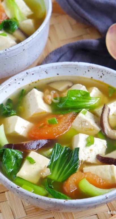 36. Vegetable Tofu Soup 素菜豆腐汤