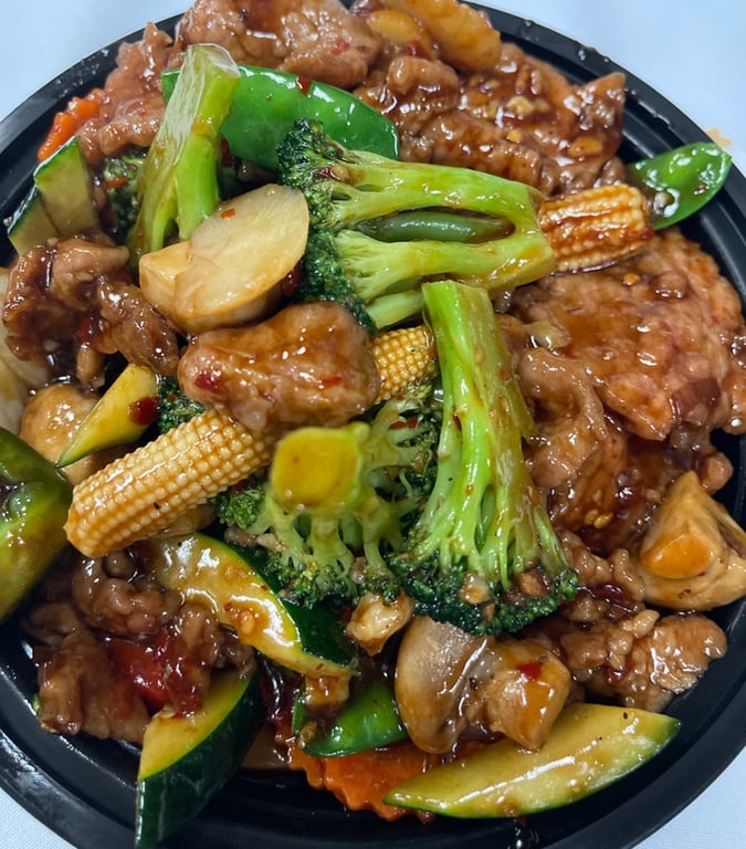 Spicy Beef with Mixed Vegetable