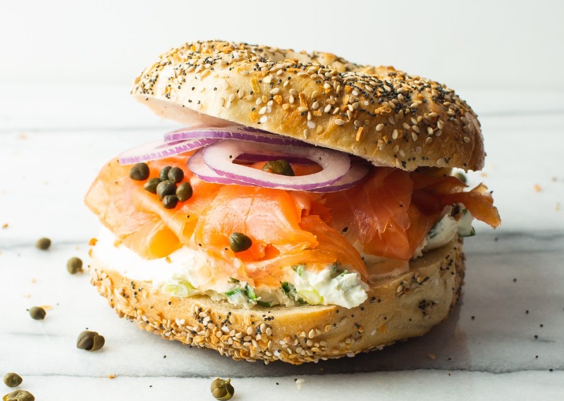 Whitefish and Lox Sandwich
