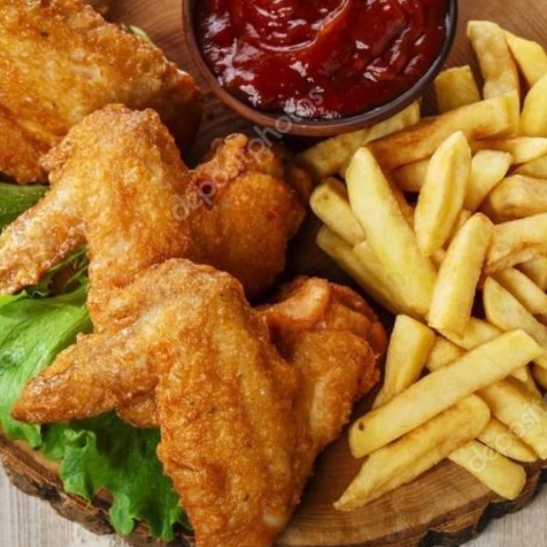 Wing (6 pcs) with Fries鸡翅跟薯条