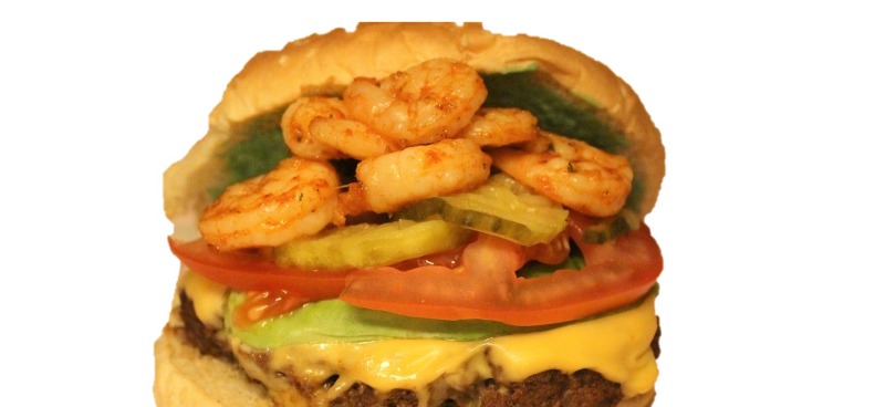 Royal Cajun Shrimp Burger