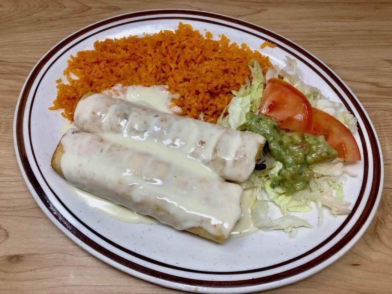 #70 Seafood Chimichanga